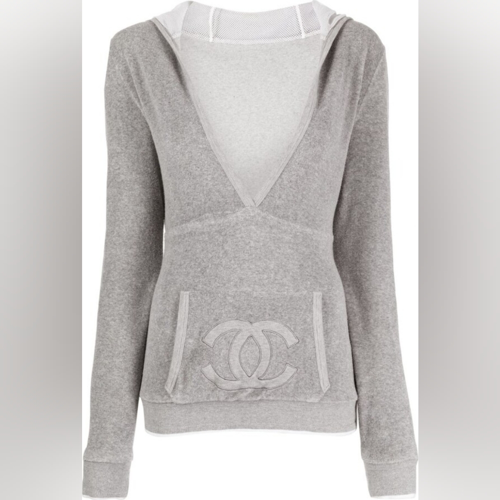 Reserved for Nals CHANEL Gray Hooded Sweatshirt